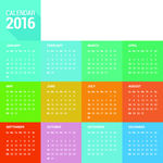 2016年日历