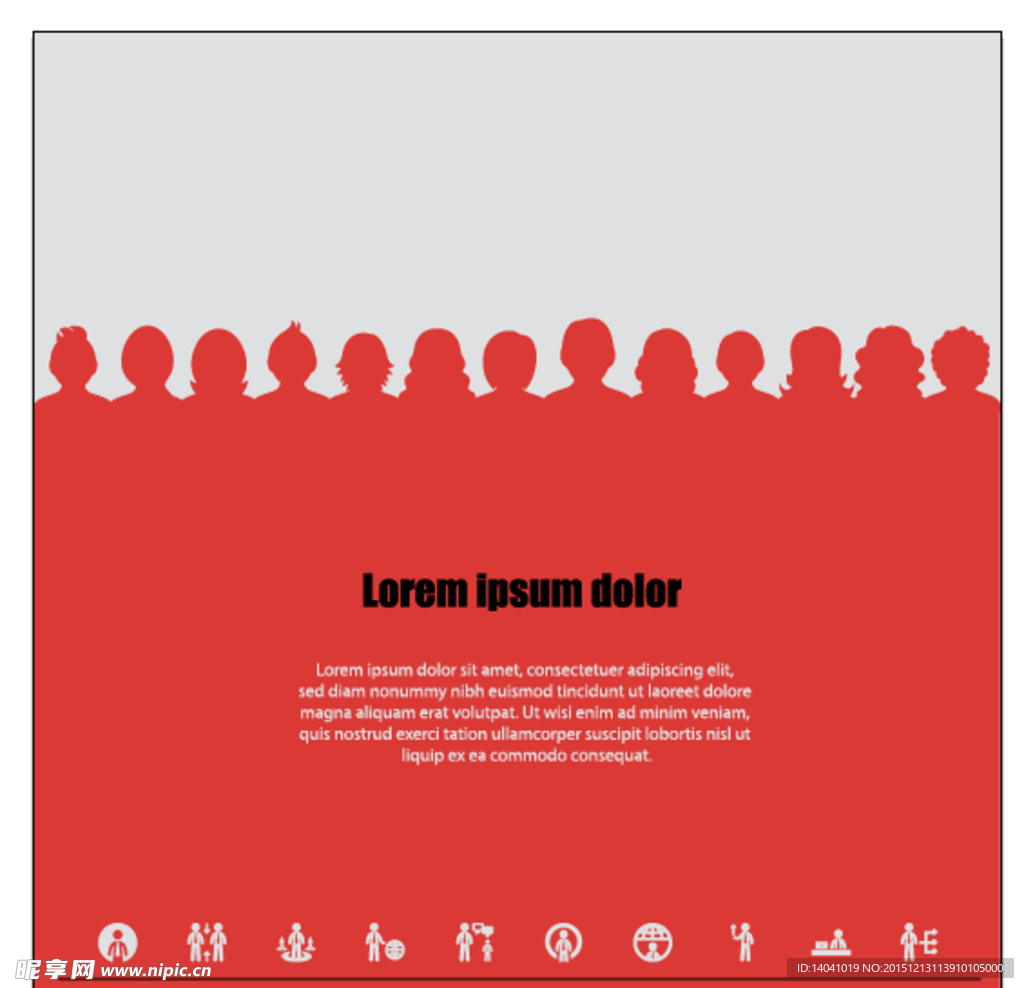 创意人头封面 海报