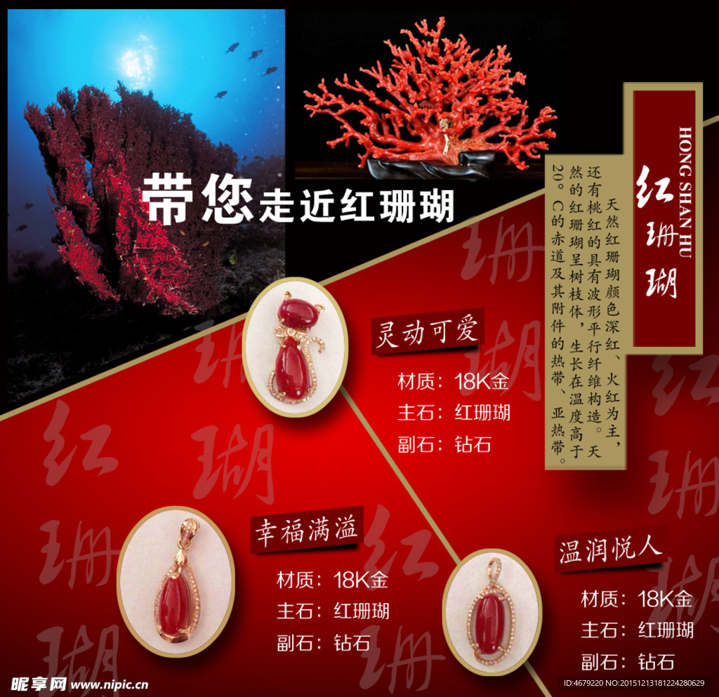 红珊瑚饰品