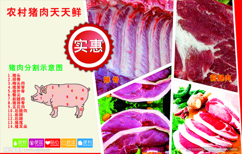 猪肉海报
