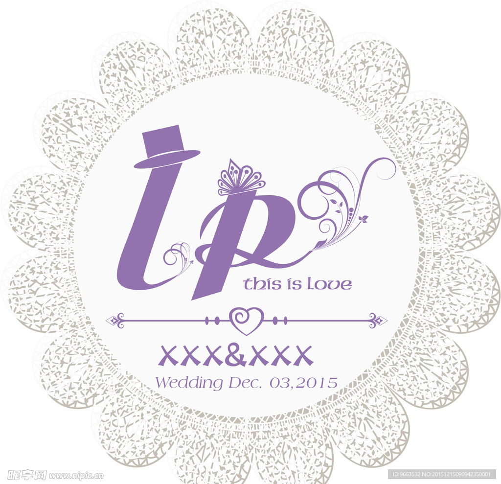 logo设计 婚礼logo