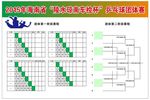 乒乓球比赛日程安排表