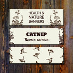 手绘猫薄荷 banner