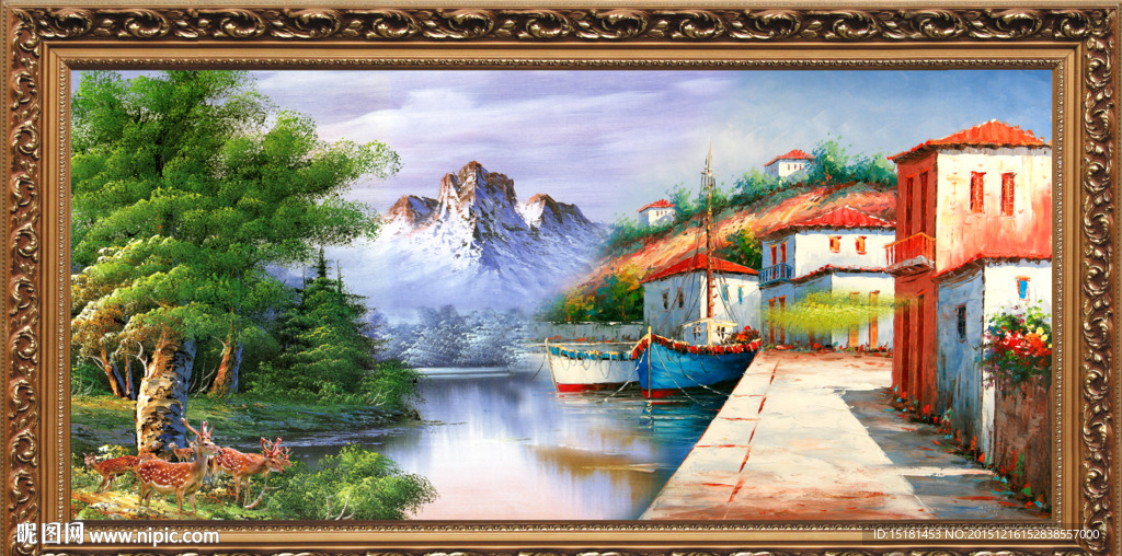 地中海油画