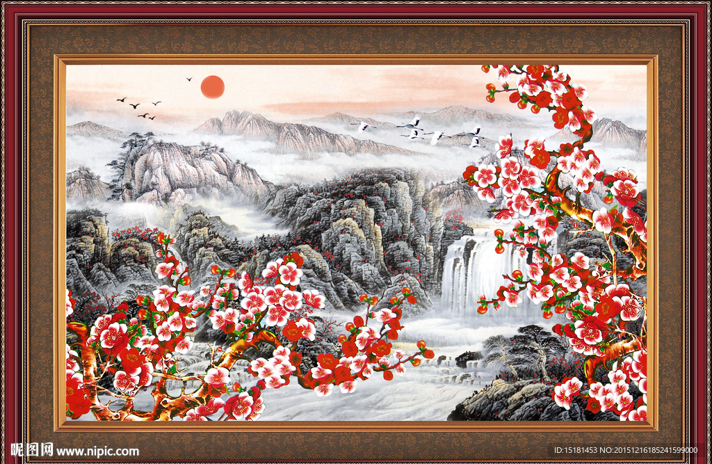 国画梅花