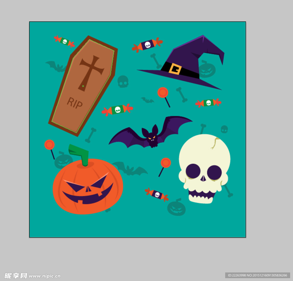 万圣节矢量素材