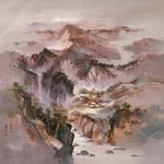 油画山水