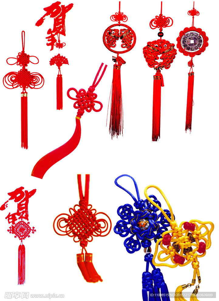 PS 新年素材 架卡 中国结