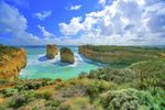 澳大利亚海滩岩石景观