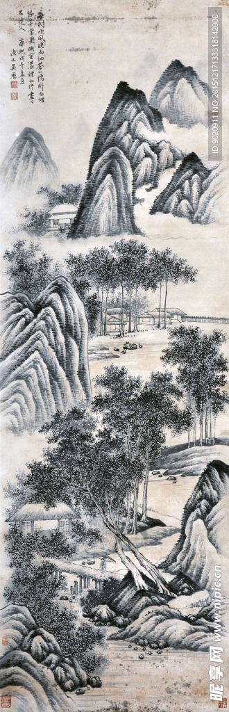 吴历 山水