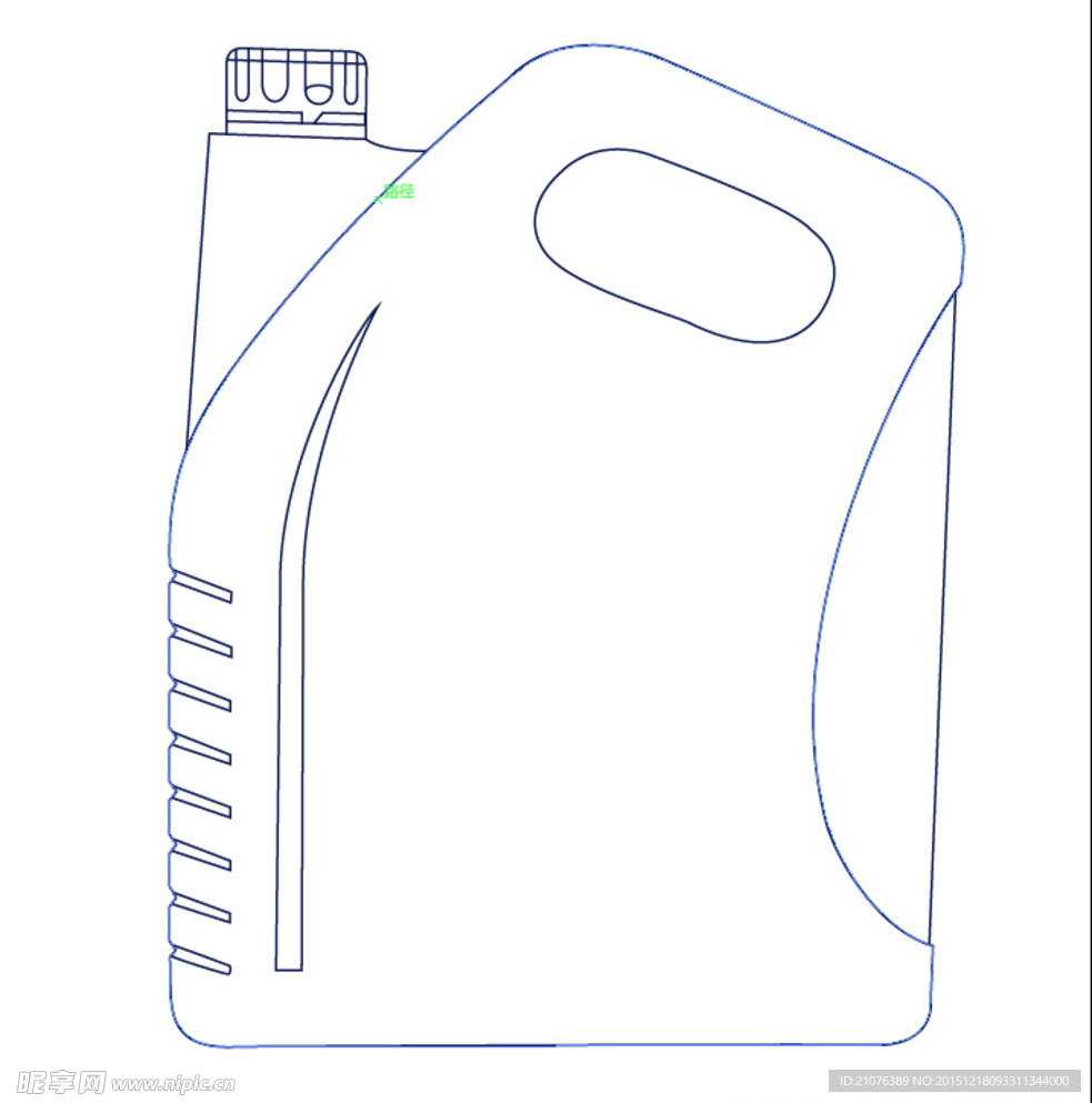 机油瓶线稿图