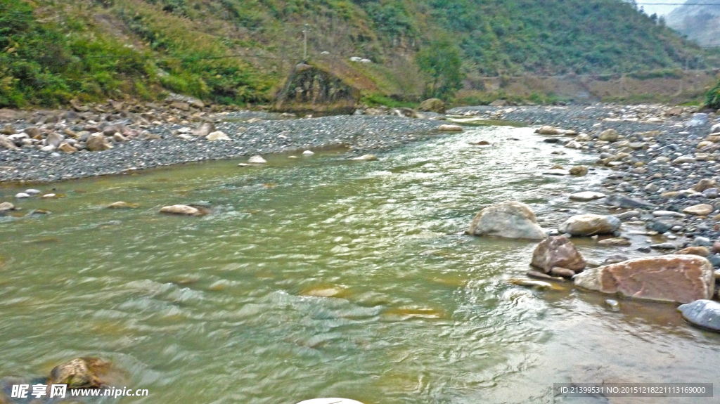 河水 河滩 河谷