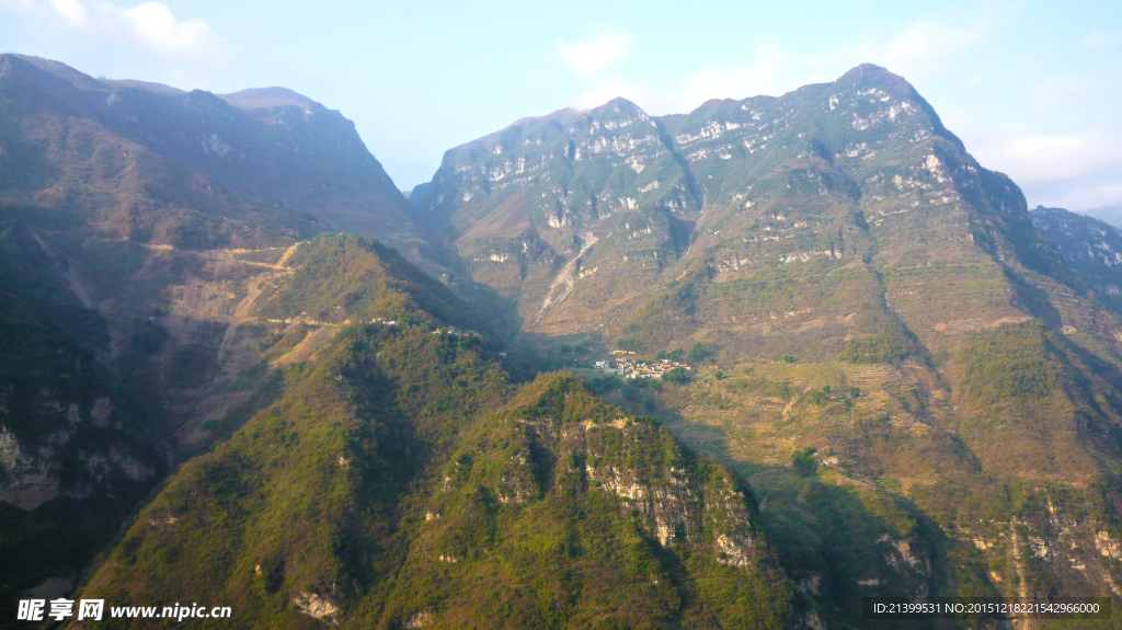 山峰  大山  山野 陡壁