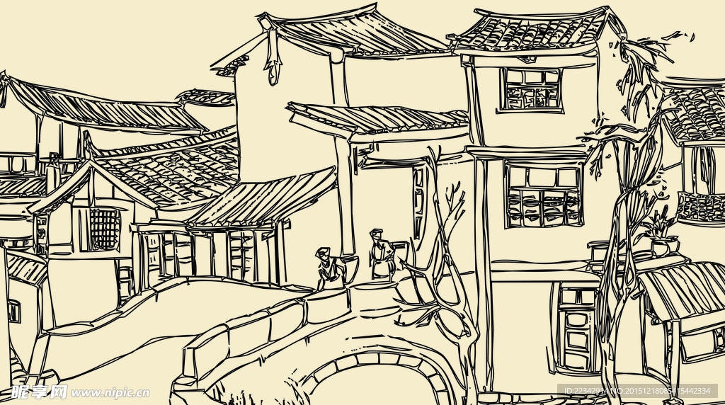 房子线稿