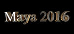 maya2016金属字3d渲染
