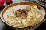 梅林肘子炖菜头豆腐
