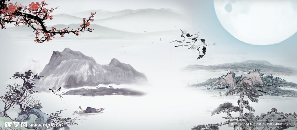 山水风景背景图