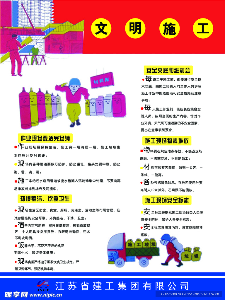 建筑 安全 管理 岗位 展板