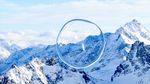 雪山上的漂浮水泡3d渲染模型