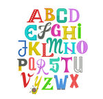 彩色字母艺术字