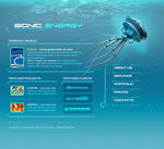 蓝色海底设计网页素材