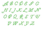树叶字母