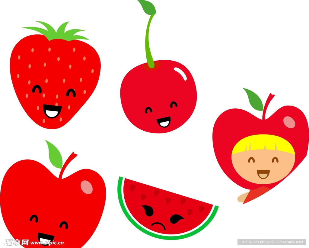 草莓 苹果 西瓜 表情