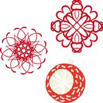 圆形 线条 花朵