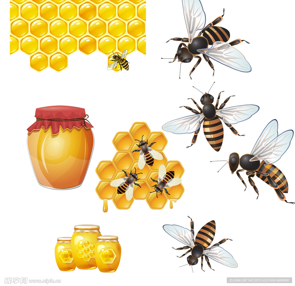 一罐蜂蜜 蜜蜂