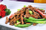 茶树菇炒牛柳
