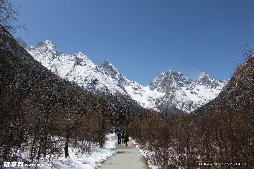 毕棚沟雪山