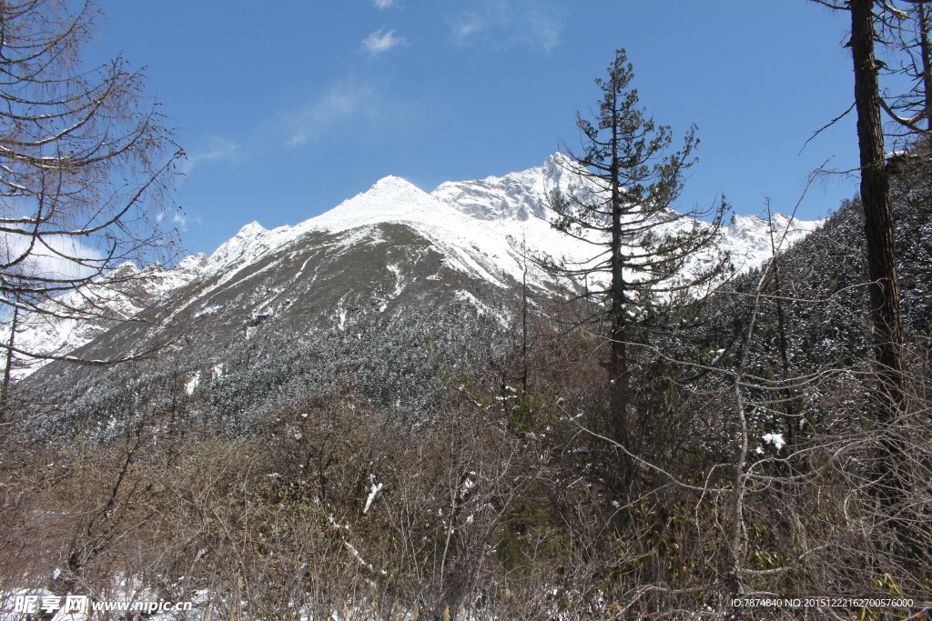 毕棚沟雪山