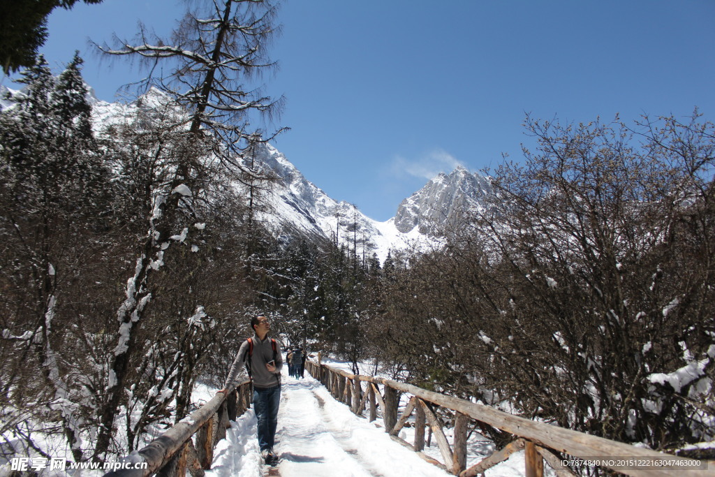 毕棚沟雪山