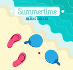 夏季海滩插画