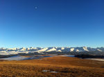 日落雪山的喀拉峻