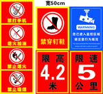 加油站公共警示标志