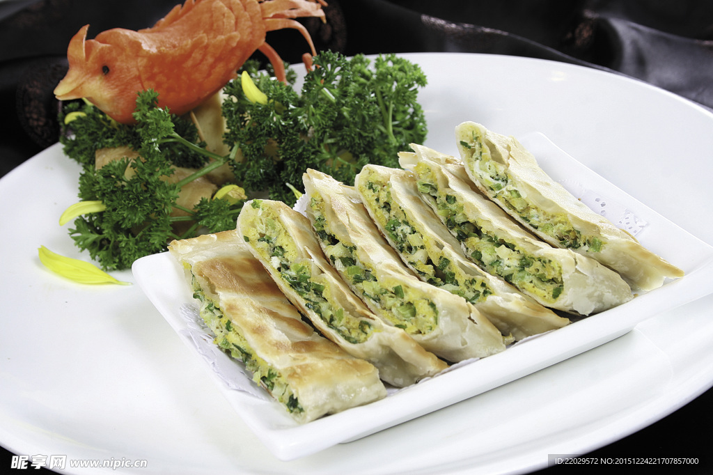 香葱灌蛋饼