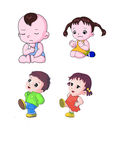 卡通小孩