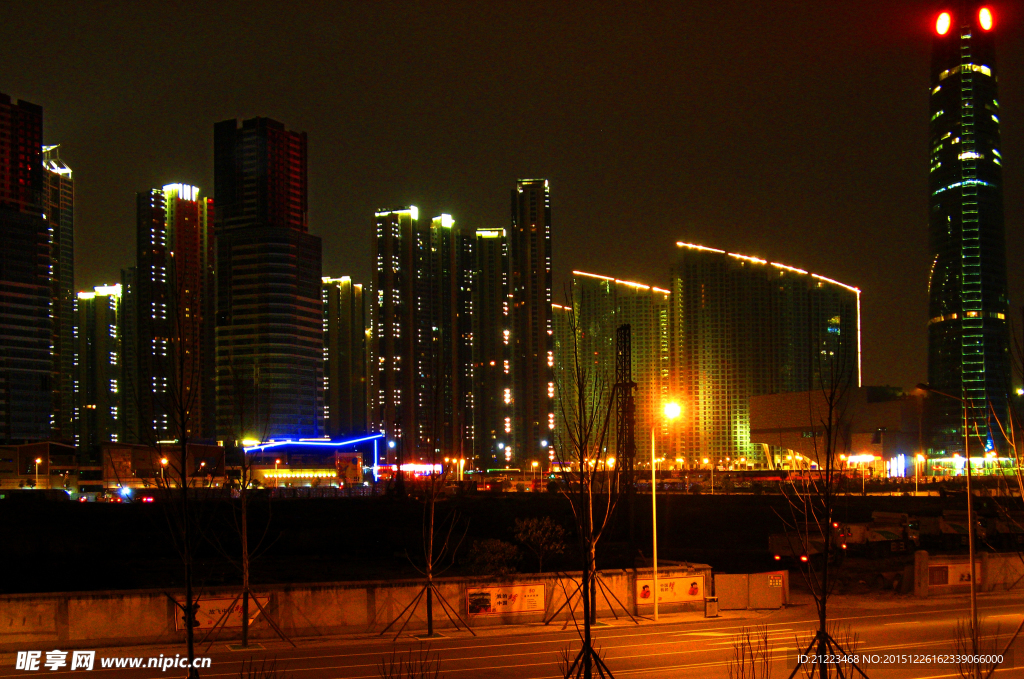 浏阳河畔夜景