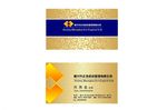 金色底纹 金融投资管理公司名片