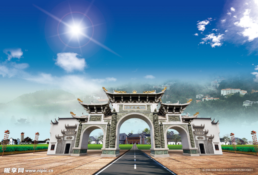 休闲农庄大门