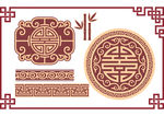 中国风花边