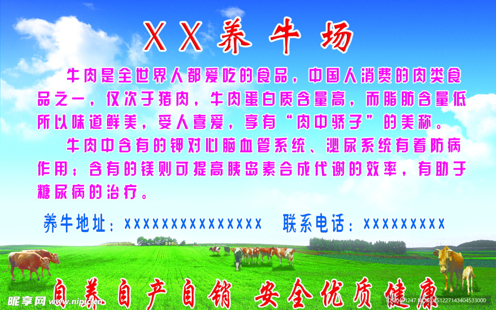 牛肉展板简介