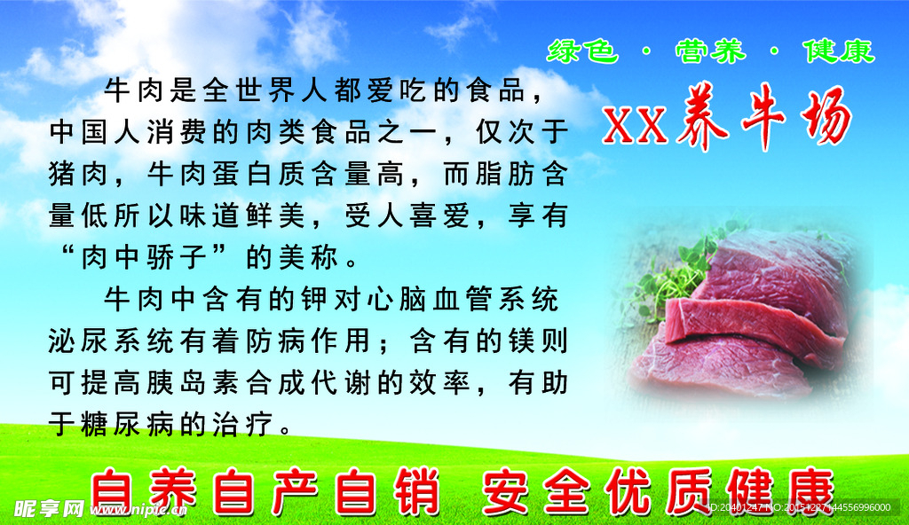 牛肉展板简介