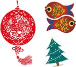 新年剪纸 中国结