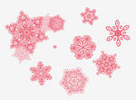 矢量雪花素材