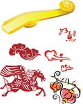 矢量玉如意 祥云