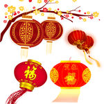 新年灯笼 手绘