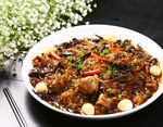 笨鸡炖宽粉土豆干