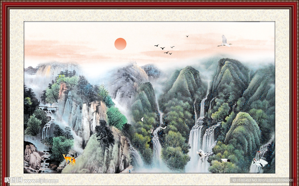 巨幅山水画